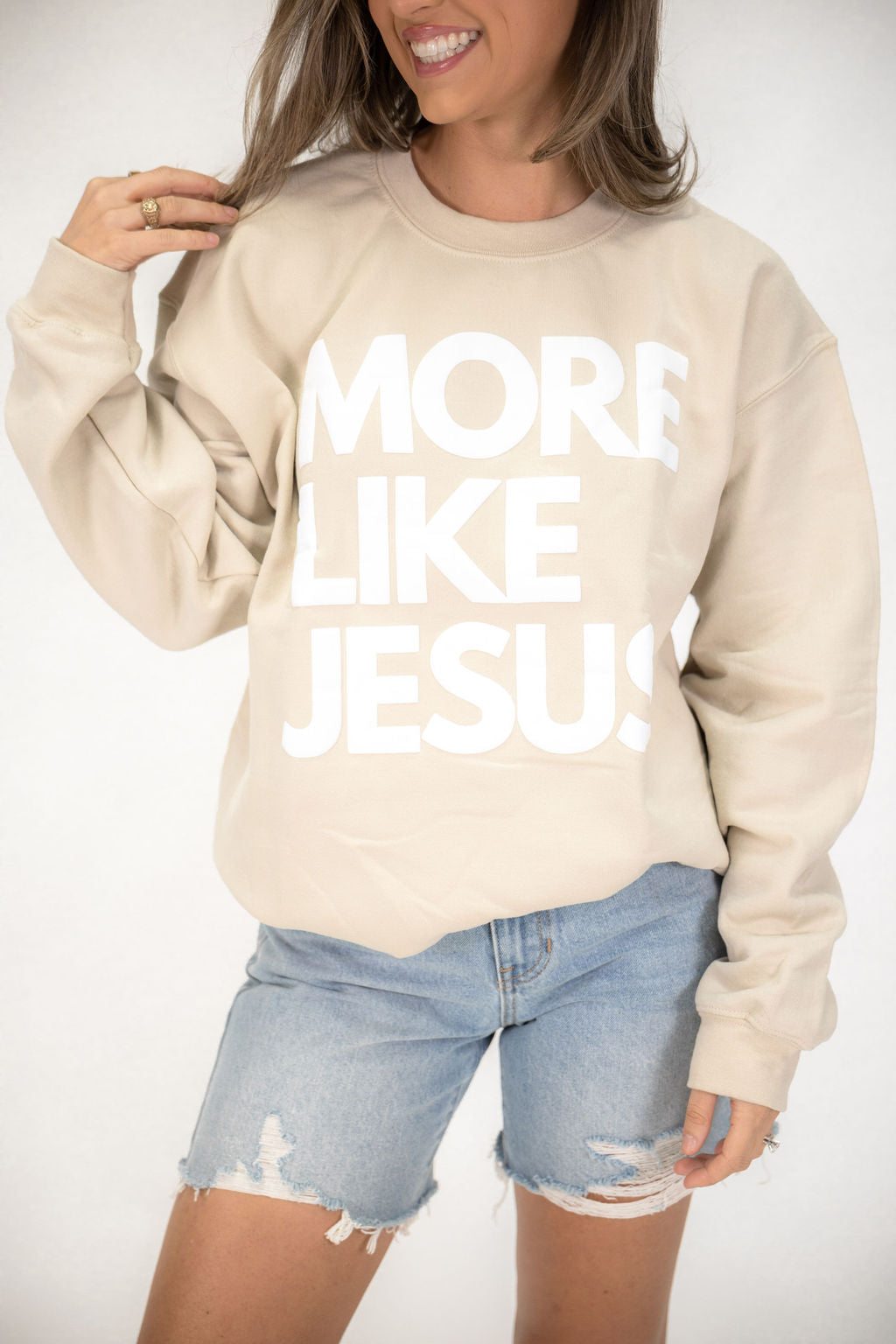 More Like Jesus Sweatshirt