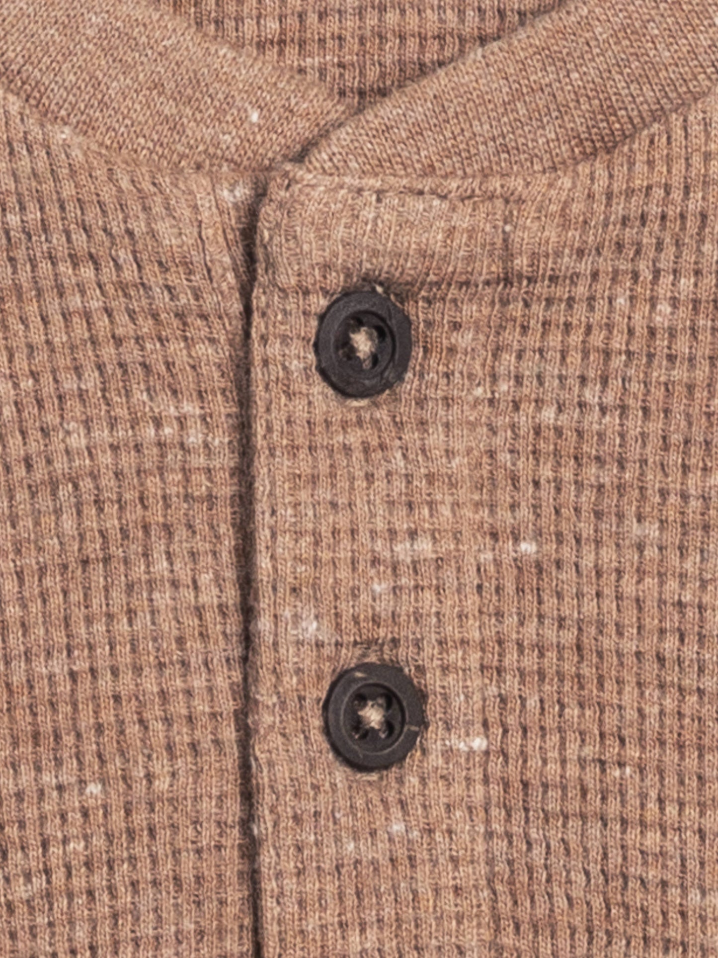 Mocha Waffle Henley Romper