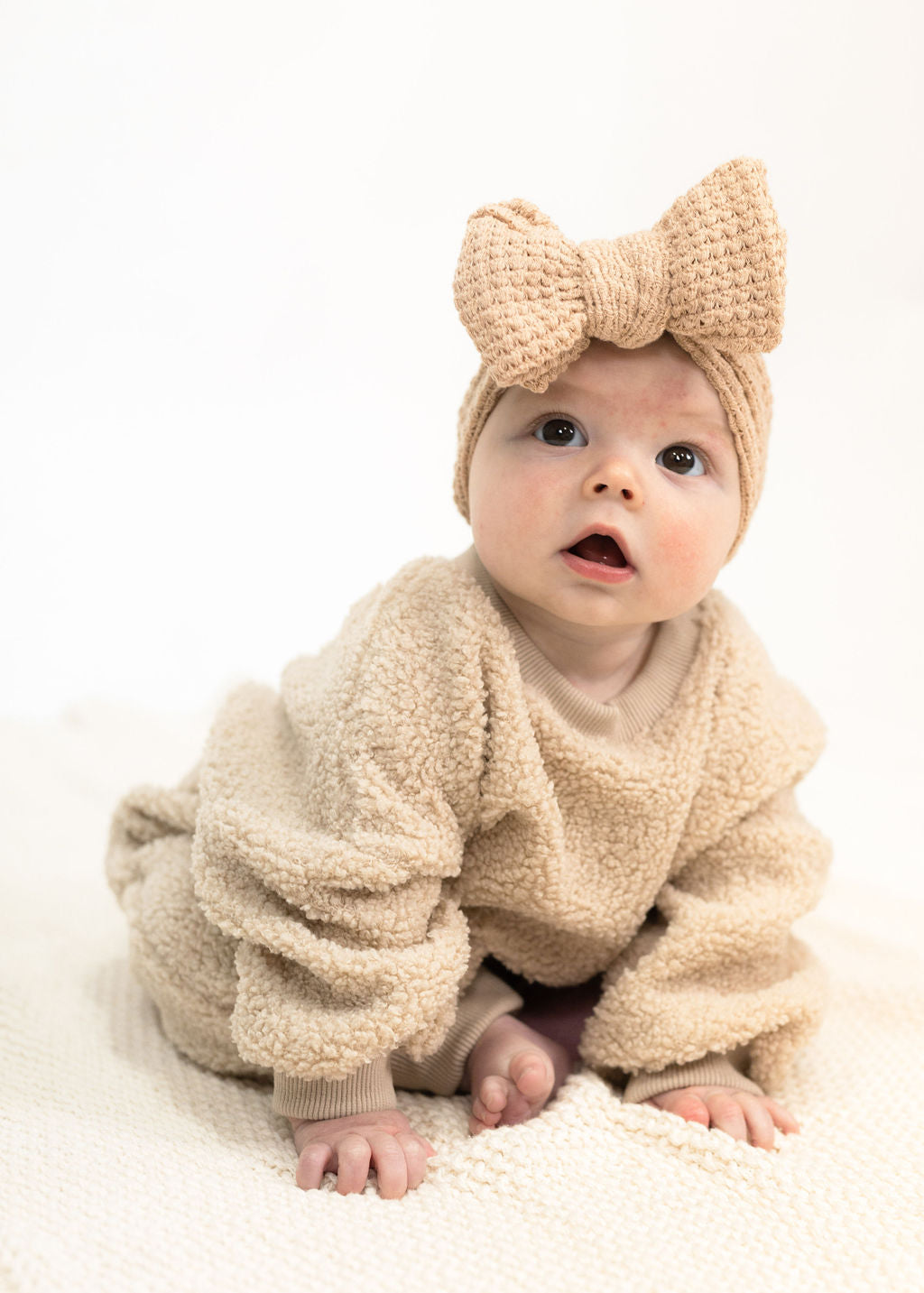Beige Teddy Romper