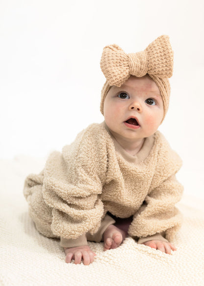 Beige Teddy Romper