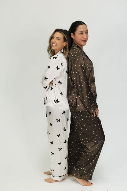 Cocoa Dream Satin Pajama Set