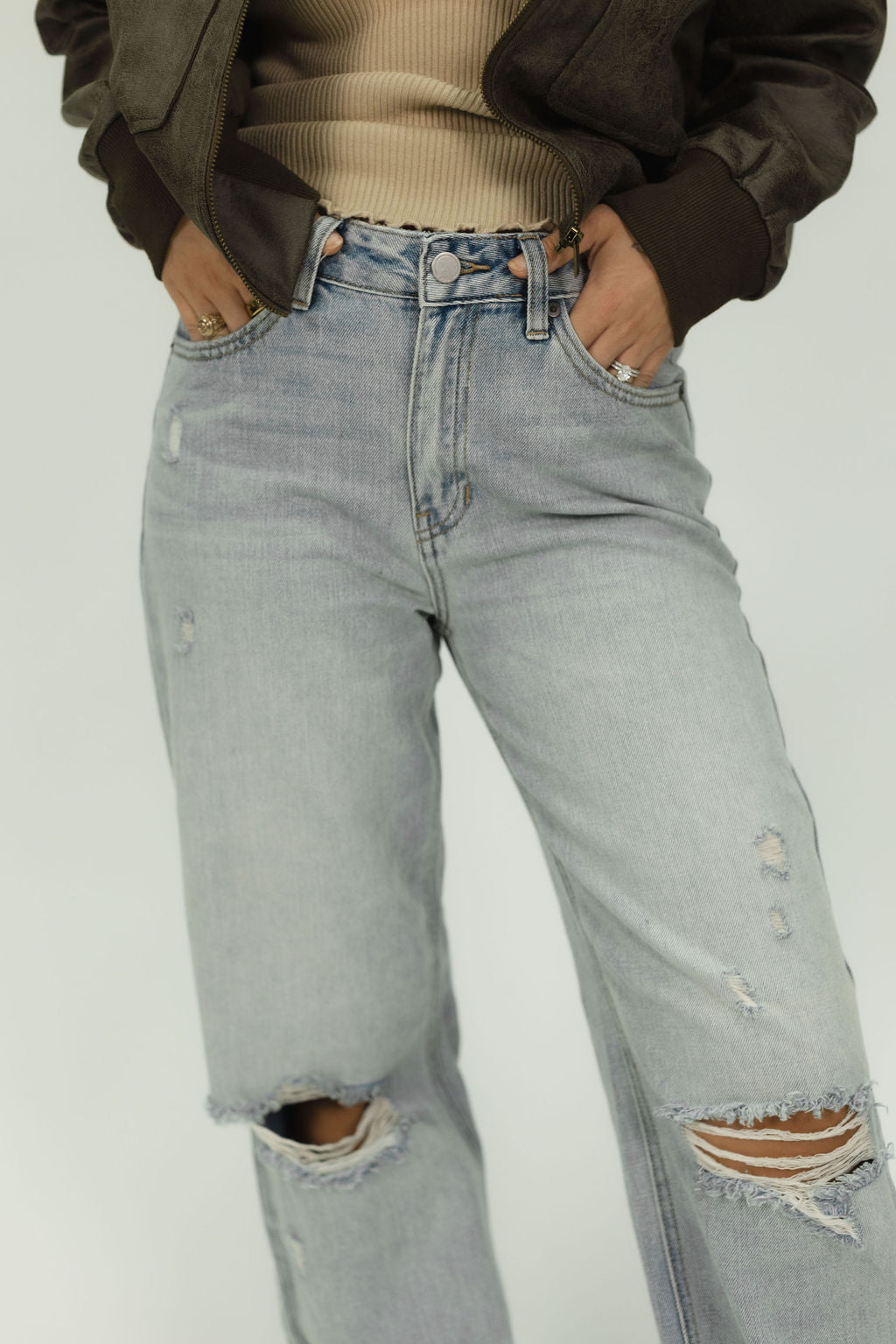 Felix Straight Wide Leg Jeans