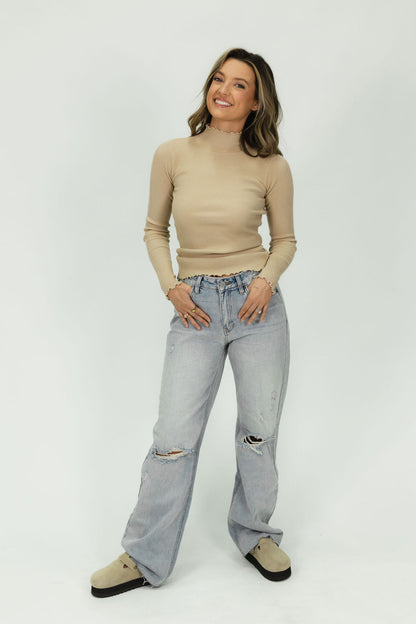 Felix Straight Wide Leg Jeans