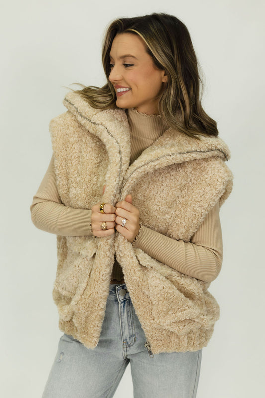 Harvest Sherpa Oversized Vest