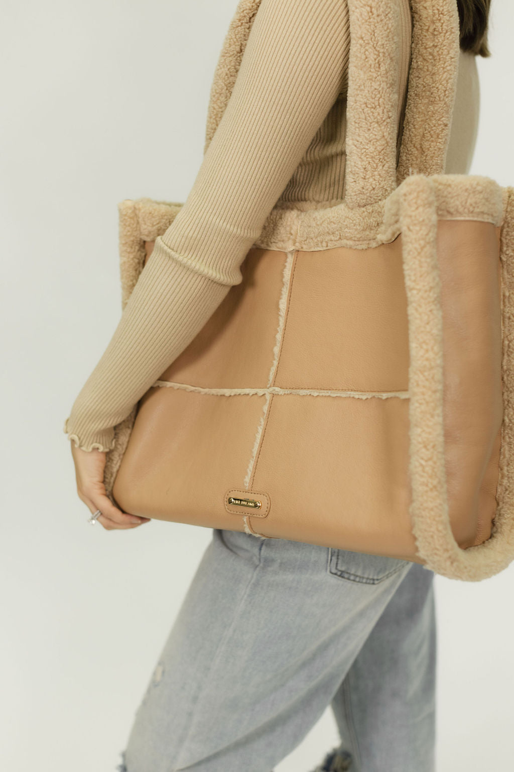 Everyday Winter Sherpa Tote