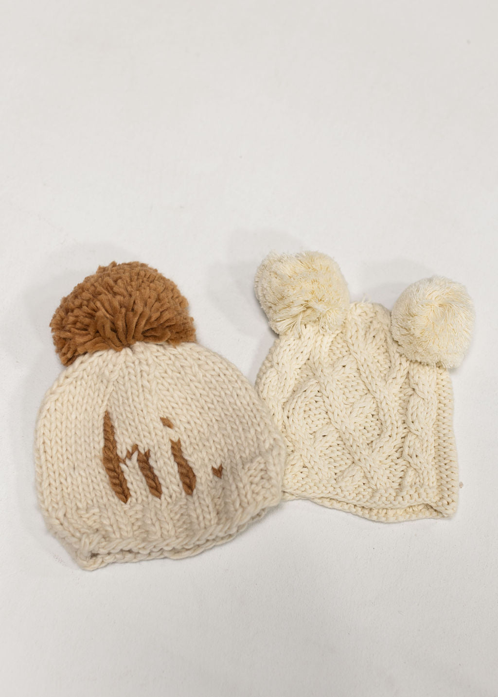 hi. Hand Knit Beanie Hat