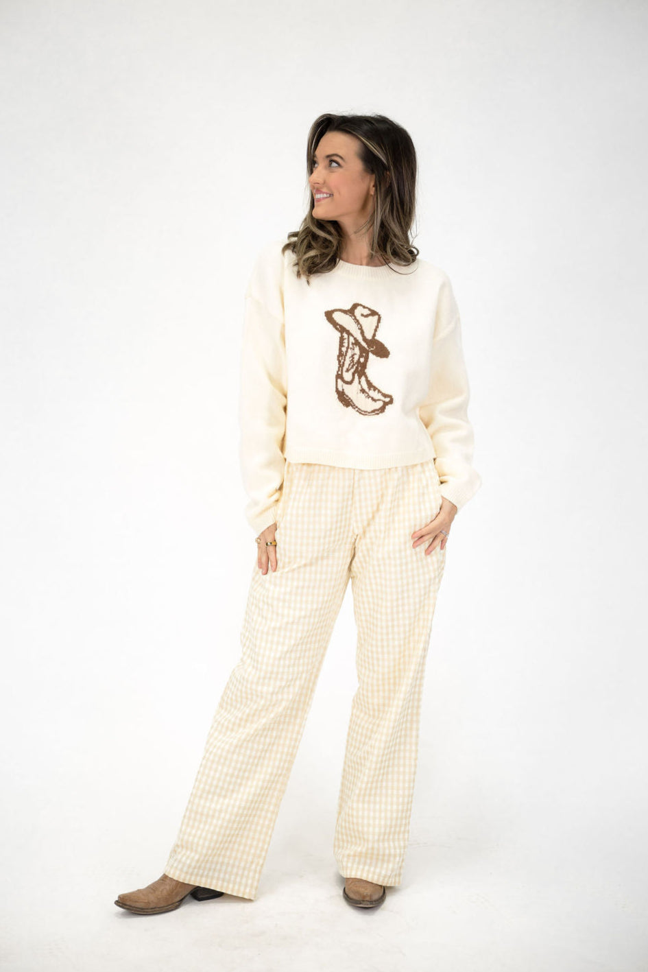 Daisy Plaid Lounge Pants