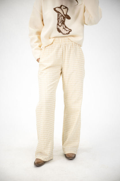 Daisy Plaid Lounge Pants