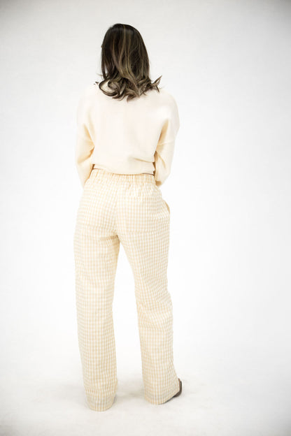 Daisy Plaid Lounge Pants