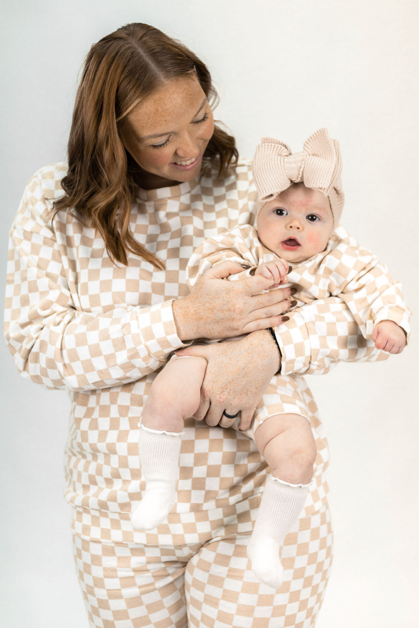 Infant Chai Checkerboard Shorts Set